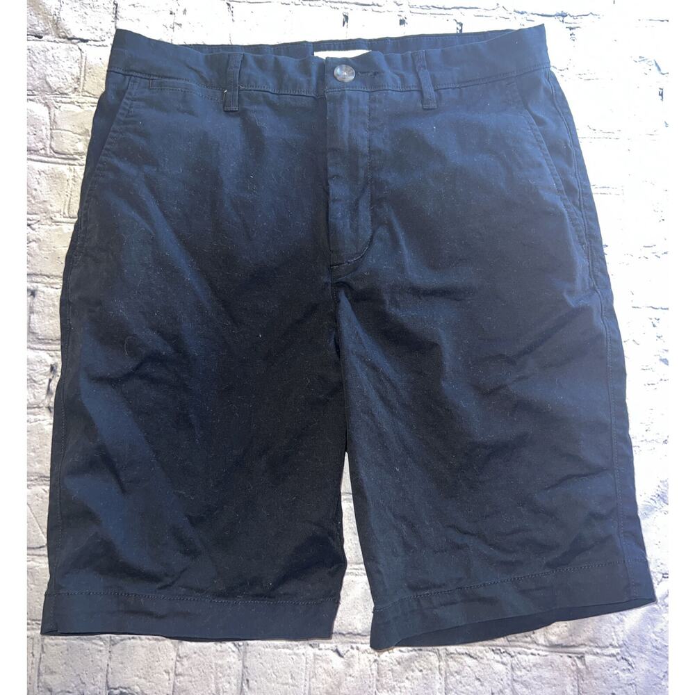 Goodfellow & Co. Black Flat Front Shorts 9" Inseam Every Wear Short Men’s 28 New